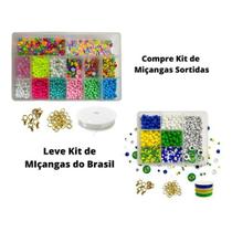 Kit Miçangas Letras Aplique Contas Para Pulseiras Colar 3680 Kit Miçangas Letras Aplique Contas Para Pulseiras Colar 3680