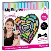 Kit Miçangas My Style Sweet Heart Beads Multikids - BR1275