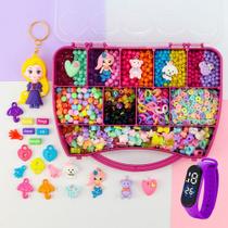 Kit Miçangas P/ Montar Pulseiras Coloridas Bijuterias 2000pç Kit Miçangas P/ Montar Pulseiras Coloridas Bijuterias 2000pç