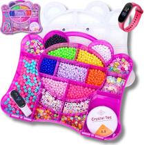 Kit miçangas Para Montar Pulsiera Infantil baby Maleta completa + Relogio Digital - Realizzi