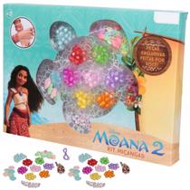 Kit Miçangas Princesa Moana Disney Pulseira Colar 120 Peças Kit Miçangas Princesa Moana Disney Pulseira Colar 120 Peças