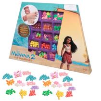 Kit Miçangas Princesa Moana Disney Pulseira Colar 72 Peças