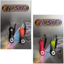 Kit Micro Jumping Jig 5g isca Artificial 2,5cm ksf - 4 unid Kit Micro Jumping Jig 5g isca Artificial 2,5cm ksf - 4 unid