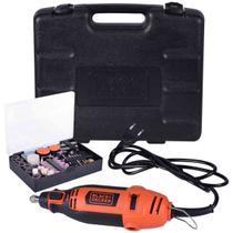 Kit Micro Retífica com 113 acessórios 180W RT18KA 220V Black Decker