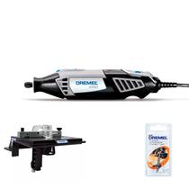 Kit Micro Retifica Dremel 4000 220V + Suporte Tupia Mesa 231