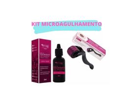 Kit Microagulhamento Dermaroller + Óleo Rosa Mosqueta - MAX LOVE