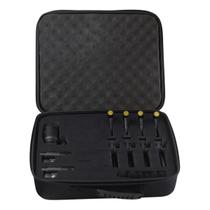 Kit Microfone Bateria Profissional Com Maleta Case Clamps Para Bumbo Caixa Tons Kit Microfone Bateria Profissional Com Maleta Case Clamps Para Bumbo Caixa Tons
