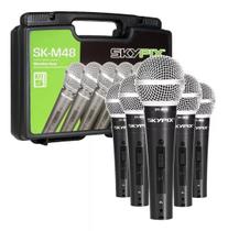 Kit Microfone c/5 Maleta SK-M48 Skypix Dinâmico Profissional Kit Microfone c/5 Maleta SK-M48 Skypix Dinâmico Profissional