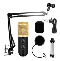 Kit Microfone Condensador Pop Filter + Braço Articulado - BM800