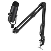 Kit Microfone Condensador USB K66S + Braço Articulado Kit Microfone Condensador USB K66S + Braço Articulado