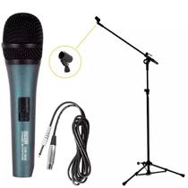 Kit Microfone Csr-204x C/ Cabo + Pedestal Ibox Smmax