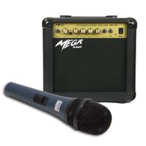 Kit Microfone Dinâmico com Fio TK 51C Onyx com Amplificador ML 20