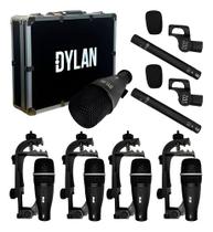 Kit Microfone Dylan P/ Bateria Dd-7 C/ 7 Pçs