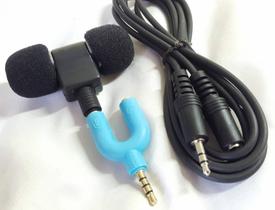 Kit Microfone Estereo + Extensor + Adaptador de P3 para P2