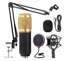 Kit Microfone Estúdio Condensador Profissional aux MT-1026 - Tomate