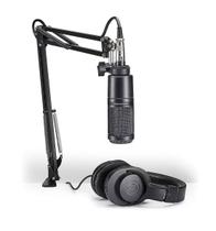 Kit Microfone+ Headphone Audio Technica AT2020PK