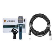 KIT Microfone KADOSH K-98 com Cabo XLR Macho X Femea MXT Pro Series 5M Preto MXT KIT Microfone KADOSH K-98 com Cabo XLR Macho X Femea MXT Pro Series 5M Preto MXT