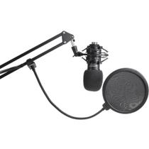 Kit Microfone Lexsen Lm-260 + Suporte Podcast Streaming