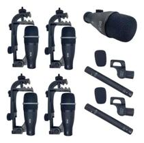Kit Microfone Para Bateria 7 Peças + Maleta Dylan Dd-7 Cor Preto