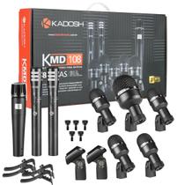 Kit Microfone Para Bateria Kadosh K-8 Slim Com 8 Peças