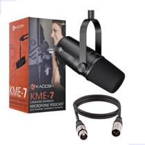 Kit Microfone para Podcast Kadosh Kme7 + Cabo Balanceado Kit Microfone para Podcast Kadosh Kme7 + Cabo Balanceado