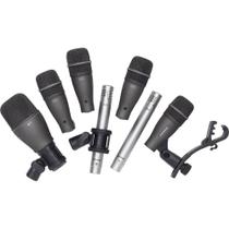 Kit Microfone Samson DK707 para Bateria Acústica (7 peças)