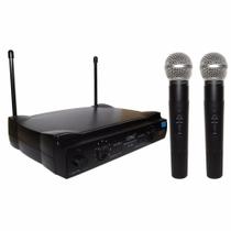 Kit microfone sem fio lelong duplo le-906 uhf Kit microfone sem fio lelong duplo le-906 uhf