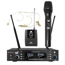 Kit Microfone Sem Fio Mão/Headset BR-7000-CLI-UHF - TSI Kit Microfone Sem Fio Mão/Headset BR-7000-CLI-UHF - TSI