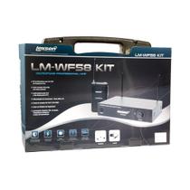 Kit microfone sem fio UHF Lexsen LM-WF58 kit com headset e lapela