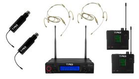 Kit Microfone Tagsound Tm Plus Hs: 1 Tg-88rc + 2 Tg-88Tr + 2 Tg-88Bp +2 Tg-88Hs