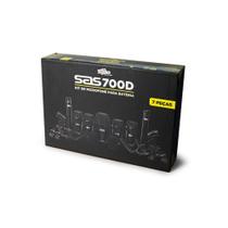 Kit Microfones para Bateria SAS700D Santo Ângelo 7 peças Cor Preto Kit Microfones para Bateria SAS700D Santo Ângelo 7 peças Cor Preto