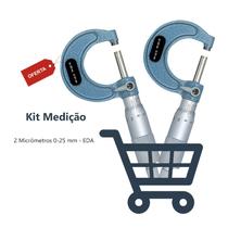 Kit Micrômetro 0-25 mm - 2 Peças