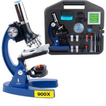 Kit Microscópio Biológico Infantil 28 Peças Lorben Educacional Portátil 100x 400x 900x com Maleta GT6078 Kit Microscópio Biológico Infantil 28 Peças Lorben Educacional Portátil 100x 400x 900x com Maleta GT6078