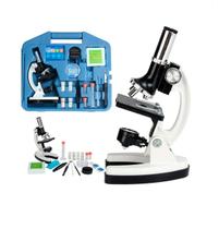 Kit Microscopio Biologico maleta Portátil 28 Peça 600x 1200x