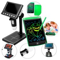 Kit Microscópio Digital com Tela Lousa Mágica - Oba Oba Mix