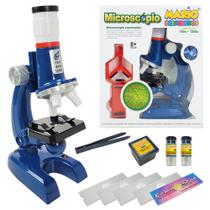 Kit Microscópio Infantil Brinquedo de Cientista Educativo