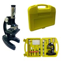 Kit Microscópio Monocular Infantil com Maleta