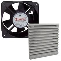 Kit microventilador 180x180x60 110v 220v + veneziana