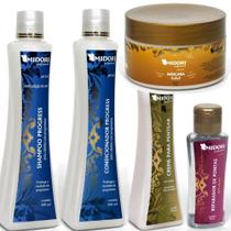 Kit Midori Shampoo Condic. Reparador Mascara Creme Pentear