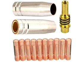 Kit Mig 15ak - 10 Bicos 0,8mm / 2 Bocais 12mm / 1 Difusor Kit Mig 15ak - 10 Bicos 0,8mm / 2 Bocais 12mm / 1 Difusor