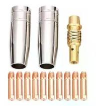 Kit Mig 15ak - 12 Bicos 0,6mm / 2 Bocais 12mm / 1 Difusor Kit Mig 15ak - 12 Bicos 0,6mm / 2 Bocais 12mm / 1 Difusor