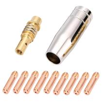 Kit Mig 15ak - 3 Bicos 0,8mm M6x25 + 3 Bicos 1,0mm M6x25 + 3 Bicos 0,6mm M6x25 + 1 Bocal 12mm + 1 Difusor Kit Mig 15ak - 3 Bicos 0,8mm M6x25 + 3 Bicos 1,0mm M6x25 + 3 Bicos 0,6mm M6x25 + 1 Bocal 12mm + 1 Difusor