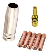 Kit Mig 15ak - 5 Bicos 0,6mm / 1 Bocal 12mm / 1 Difusor Kit Mig 15ak - 5 Bicos 0,6mm / 1 Bocal 12mm / 1 Difusor