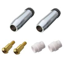 Kit Mig 24kd - 3 Bocal 12mm / 3 Difusor Cerâmico / 3 Porta Bico de Contato M6 - Galzer