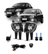 Kit milha chevrolet celta 2007 a 2015 super branca vidro