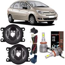 Kit milha citroen c4 picasso 2007 a 2013 e super branca led