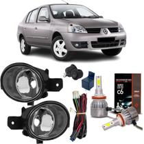Kit milha clio sedan 2003 a 2012 vidro e led