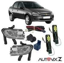 Kit milha corsa classic 2011 ate 2017 super branca led bulbs Kit milha corsa classic 2011 ate 2017 super branca led bulbs