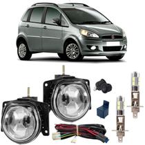 Kit milha fiat idea 2004 ate 2010 super branca led 6000k