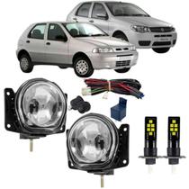 Kit milha fiat palio g2 g3 2001 a 2015 super branca led